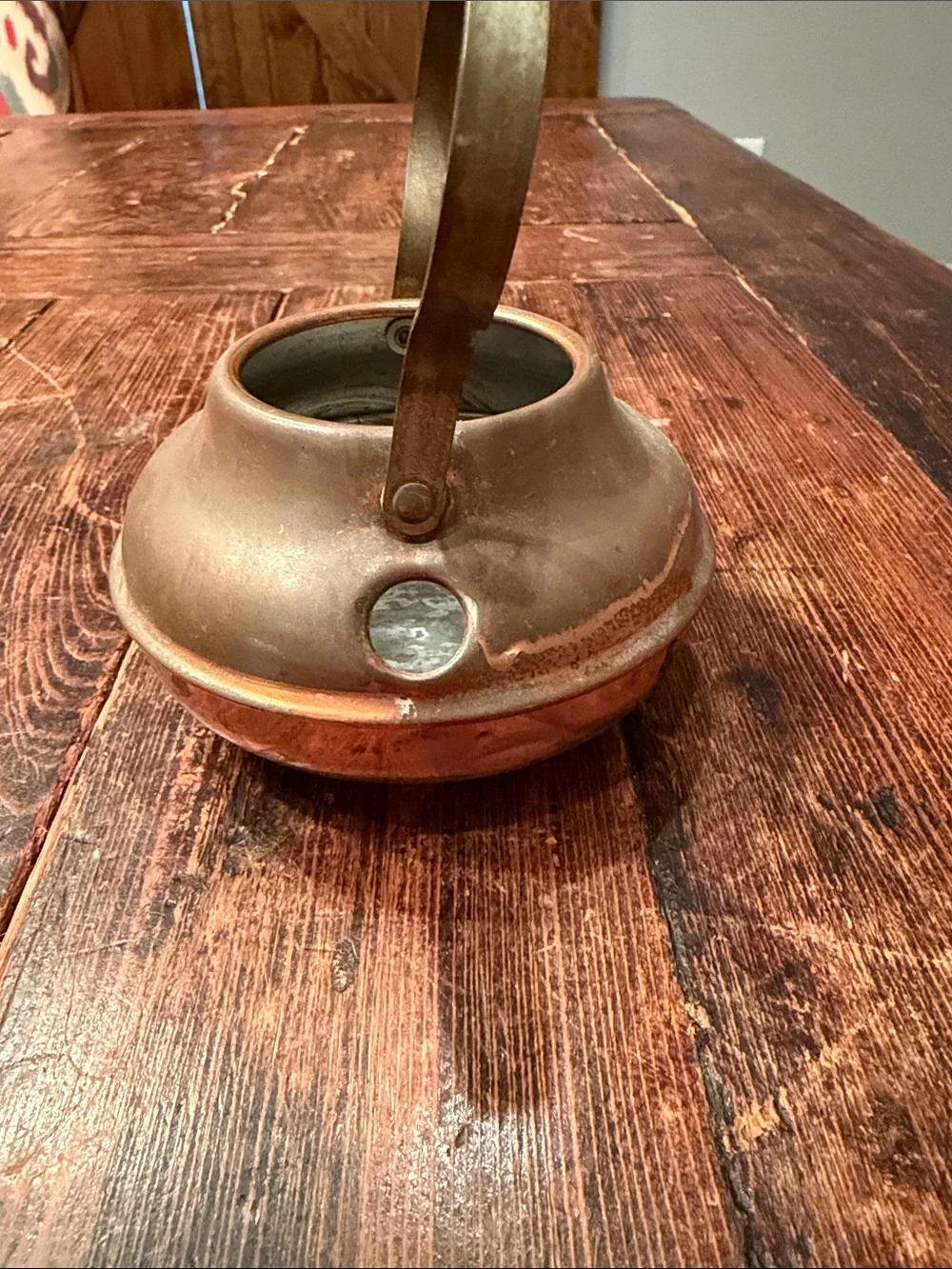 Vintage Spartan Copper Kettle with Patina Handle - Brown Copper Finish